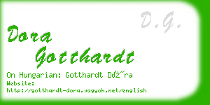 dora gotthardt business card